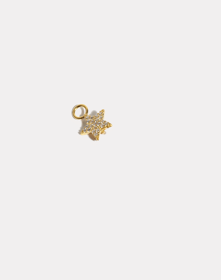 Star Stacking Earring Charm in Gold
